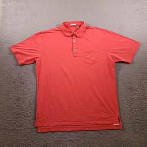 Oliver Ridley Shirt Mens‎ Extra Large Pink Solid Performance Golf Polo Dad